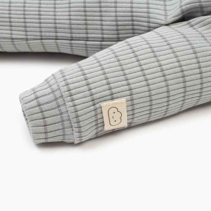 Комбинезон Крошка Я, BASIC LINE, рост 80-86 см, полоска серая Комбинезон Крошка Я, BASIC LINE, рост 80-86 см, полоска серая