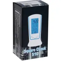 Часы - будильник LB-02 "Обелиск", дата, температура, подсветка, белый