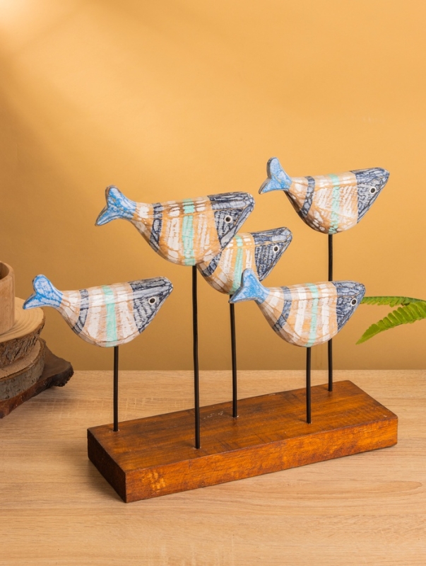 Сувенир &laquo;Рыбки&raquo;, 37&times;10&times;30 см, дерево