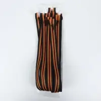 Молния &laquo;Трактор&raquo;, №5, разъёмная, замок автомат, 70 см, оранжевая, чёрная