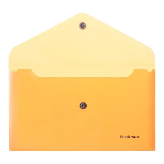 Папка-конверт на кнопке С6, 180 мкм, ErichKrause "Matt Pastel Bloom", непрозрачная, тиснение "песок", микс