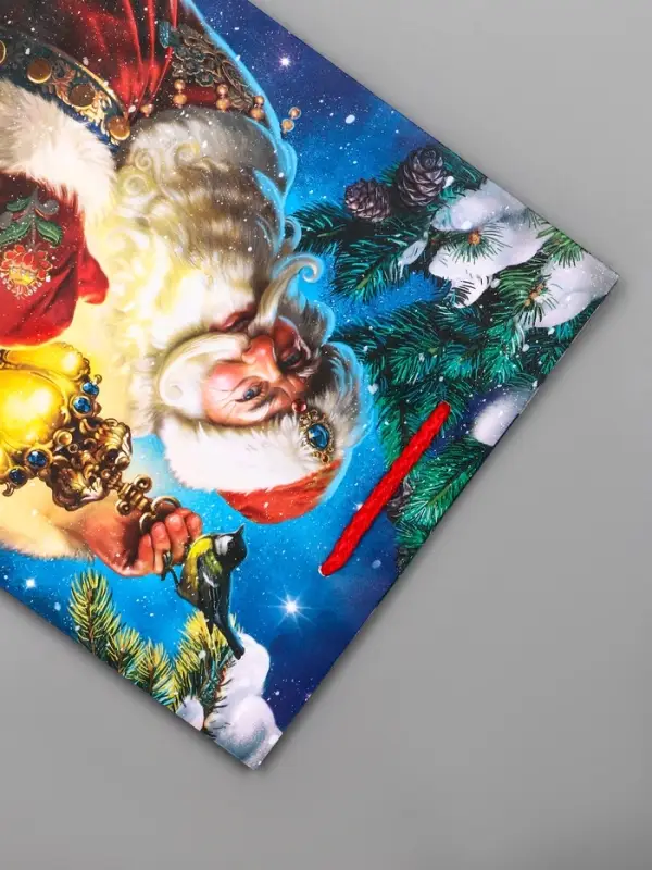 Пакет подарочный новогодний ламинированный, &laquo;Дед Мороз&raquo; , 18&times;10&times;22.3 см