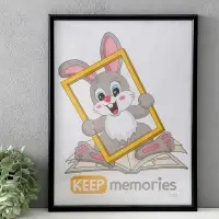 Фоторамка "Радуга" 30х40 см, набор 3 шт, (пластиковый экран), чёрный