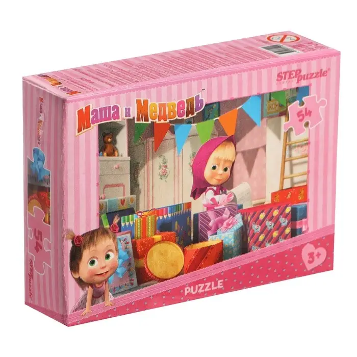 Пазлы &laquo;Маша и Медведь&raquo;, 54 элемента, МИКС
