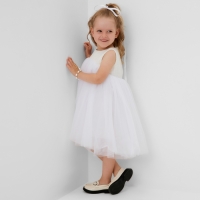 Платье для девочки MINAKU: PartyDress цвет белый, рост 98 Платье для девочки MINAKU: PartyDress цвет белый, рост 98