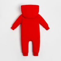 Комбинезон с капюшоном Крошка Я &laquo;Новогодние зверята&raquo;, рост 74-80 см, цвет красный