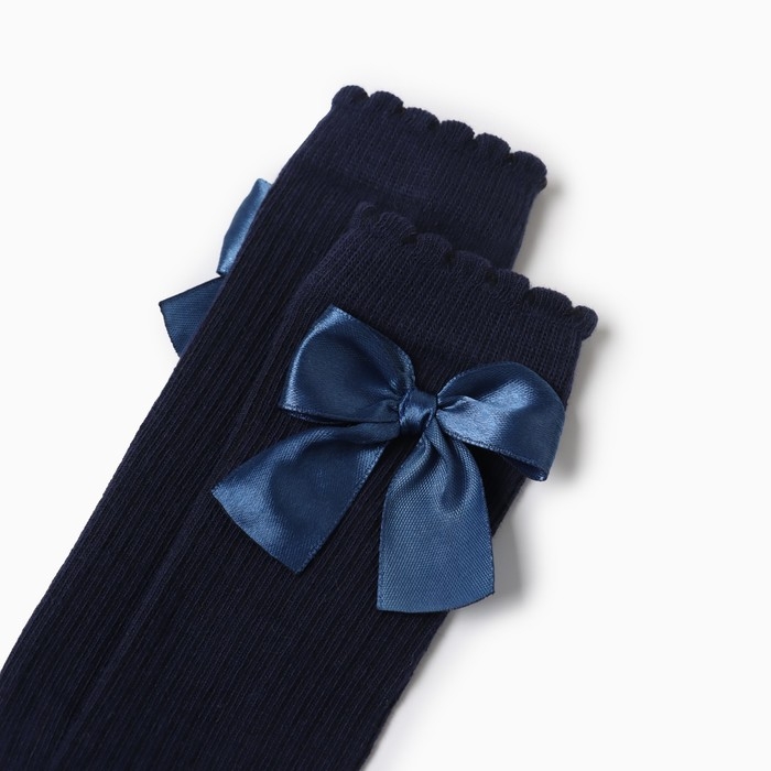 Гольфы Крошка Я &laquo;Бантик&raquo; 10-12 см, синий