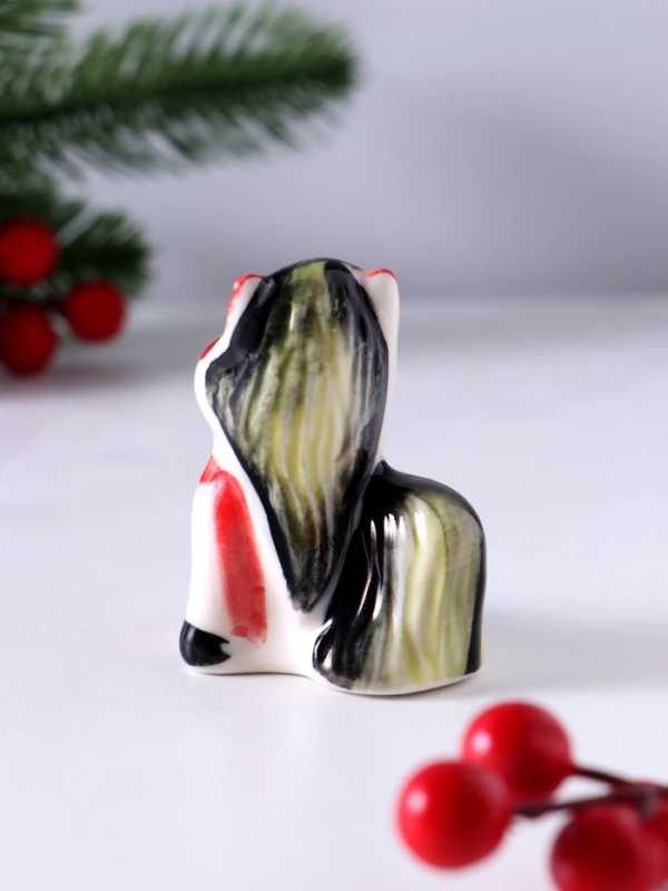 Сувенир Пони, 6,5х5х3,5 см, гжель, цвет