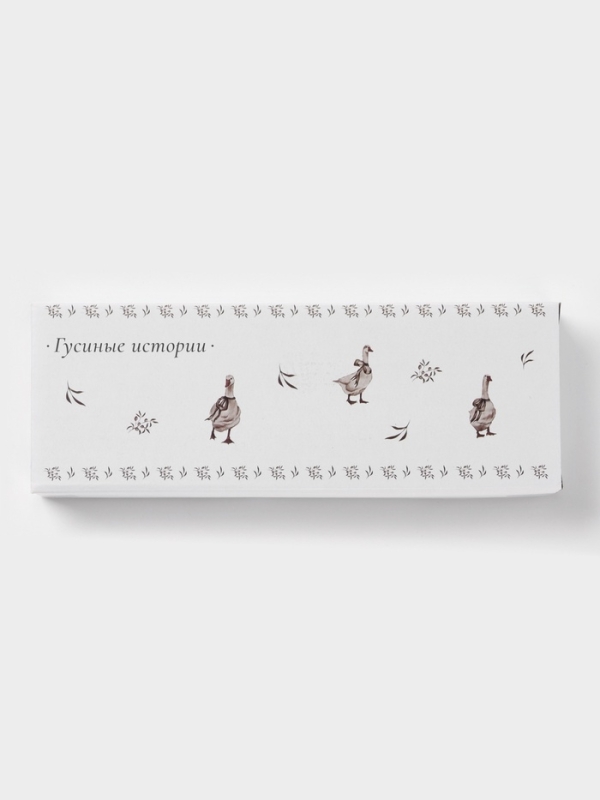 Подставка под ложку Доляна "Гуси" цвет белый 22,3x7,1x2,7 см