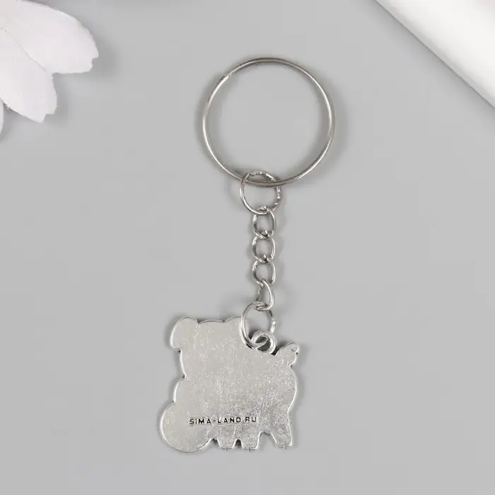 Брелок металл "Хрюшка с рублём" 2,4х2,5 см