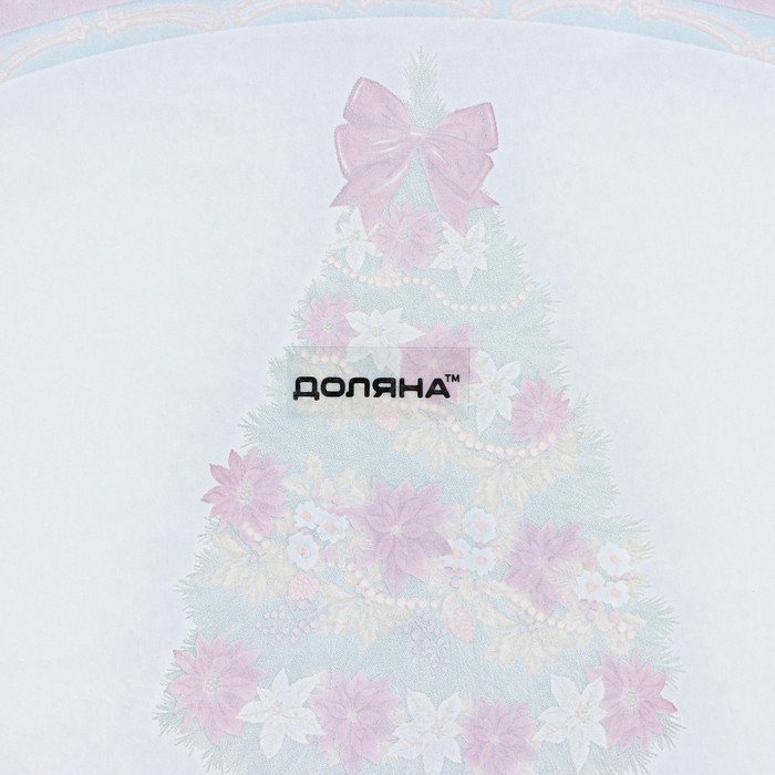 Блюдо стеклянное овальное Доляна &laquo;Новогодняя ель&raquo;, 30&times;21 см