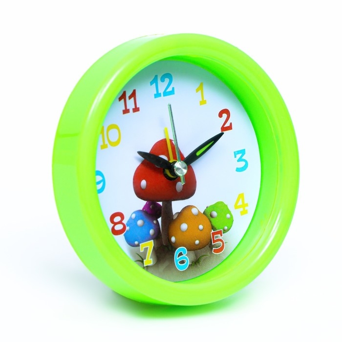 Часы - будильник настольные "Классика", дискретный ход, 9 х 9 см