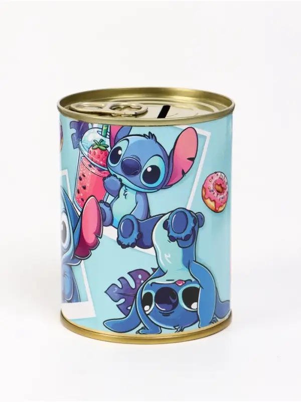 Копилка металлическая, 9.5 см&times;7.5 см&times;7.5 см, Стич