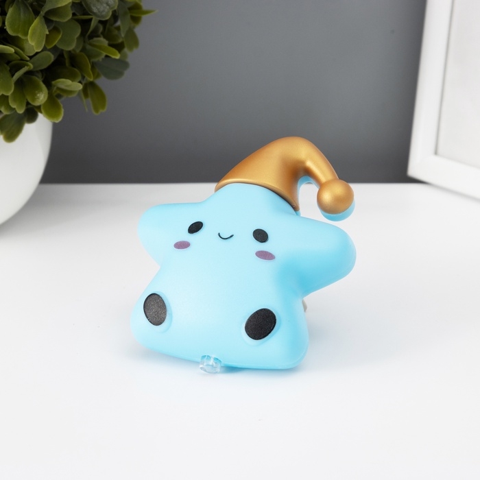 Ночник &laquo;Звездочка в колпаке&raquo; 1Вт LED синий 6,5х8х8,5см