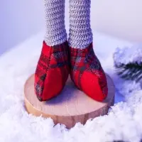 Фигура текстиль &laquo;Гном в красном&raquo; 55 см, 1 LED, от батареек AG13&times;3, свечение тёплое белое