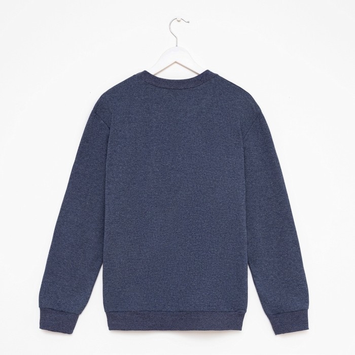 Свитшот мужской MINAKU: Casual collection MAN цвет индиго меланж, размер 54 Свитшот мужской MINAKU: Casual collection MAN цвет индиго меланж, размер 54