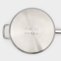 Ковш 6,3 л, d=24, h=14 см, с крышкой, толщина стенки 0,8 мм, индукция, две ручки Ковш 6,3 л, d=24, h=14 см, с крышкой, толщина стенки 0,8 мм, индукция, две ручки