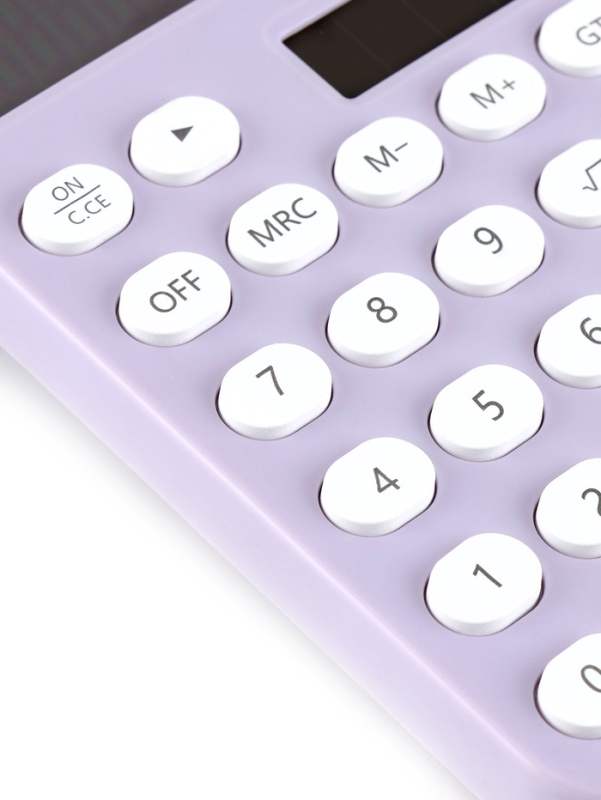 Калькулятор настольный 12-разрядный КК-968, лавандовый