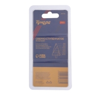 Сверло ступенчатое ТУНДРА ПРОФИ, HSS, TiN, спиральный профиль, шестигран. хвостовик, 4-20 мм Сверло ступенчатое ТУНДРА ПРОФИ, HSS, TiN, спиральный профиль, шестигран. хвостовик, 4-20 мм