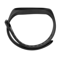 Ремешок Luazon для фитнес-браслета Mi Band 5/6/7, черный