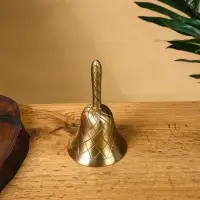 Колокольчик &laquo;Еловая шишика&raquo;, латунь, 14 см