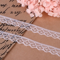 Кружево капроновое, 15 мм × 10 ± 1 м, цвет белый №1 Кружево капроновое, 15 мм × 10 ± 1 м, цвет белый №1