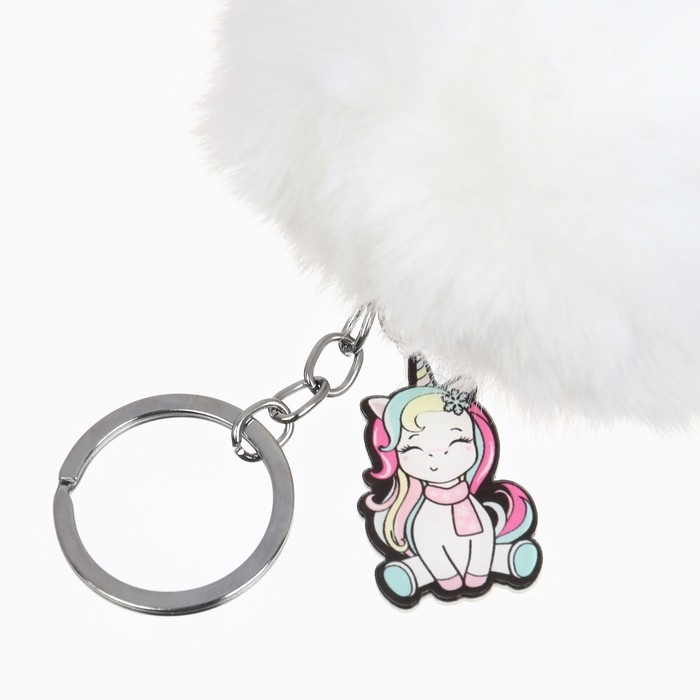 Брелок новогодний, для ключей, пушистик &laquo;Новый год: Тепло внутри&raquo; 9 х 12 см