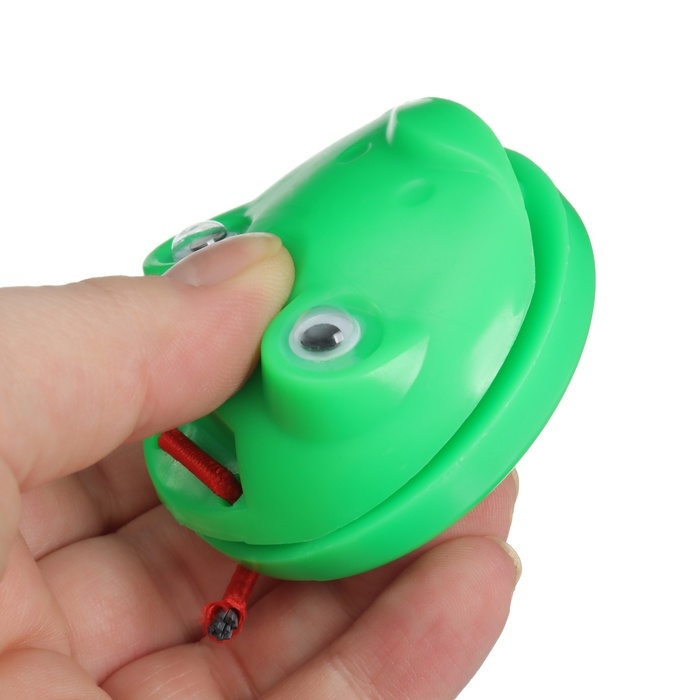 Кастаньеты &laquo;Лягушата&raquo;, 2 шт., музыкальный инструмент, цвет МИКС, Крошка Я