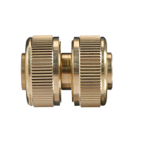 Муфта соединительная, для шлангов 3/4" (19 мм), цанговое соединение, латунь, Greengo Муфта соединительная, для шлангов 3/4" (19 мм), цанговое соединение, латунь, Greengo