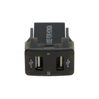 Зарядное устройство Cartage, 12-24 В, 2 USB, 4,2 А, вольтметр, черный