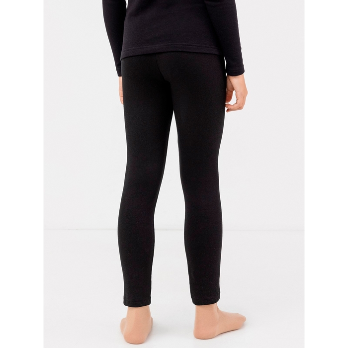 Леггинсы для девочки (Термо), цвет чёрный, рост 140-146 Леггинсы для девочки (Термо), цвет чёрный, рост 140-146