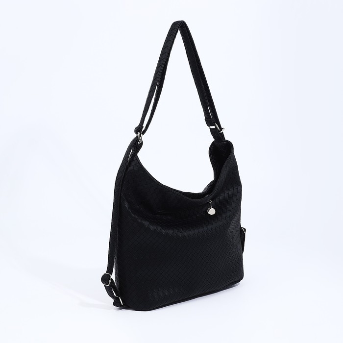 Сумка женская мешок на молнии, цвет чёрный Сумка женская мешок на молнии, цвет чёрный