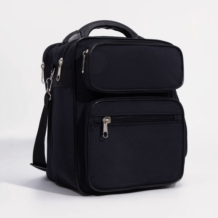 Сумка мужская «ЗФТС», цвет чёрный Сумка мужская «ЗФТС», цвет чёрный