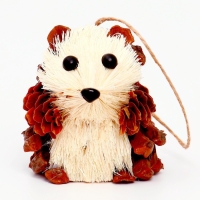 Декоративная подвеска &laquo;Ёжик из природных материалов&raquo;, 6&times;7&times;9 см