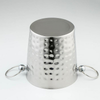 Ведро для льда из нержавеющей стали &laquo;Чеканный&raquo;, 3,5 л, 23,5&times;18,5&times;18,5 см, 201 сталь, цвет серебряный