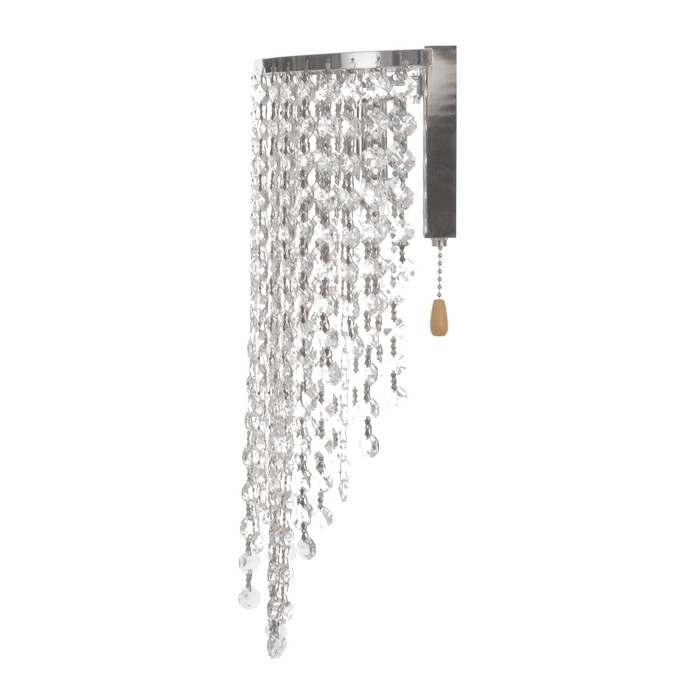 Бра "Глория" 1х60Вт Е14 Хром 20х12х32см