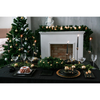 Блюдо фарфоровое для подачи Magistro Pietra lunare, 26,5&times;15&times;2 см, цвет чёрный