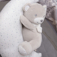 Подвеска музыкальная «Серый мишка», заводная, с погремушкой, на кроватку, коляску, Крошка Я Подвеска музыкальная «Серый мишка», заводная, с погремушкой, на кроватку, коляску, Крошка Я