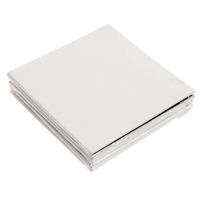 Холст-магнит набор 5 штук, 3 мм, 10 х 10 см, 280 г/м&sup2;, квадратные, пакет с европодвесом