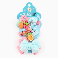 Набор заколок для волос, 5 шт, зажим, Холодное сердце Набор заколок для волос, 5 шт, зажим, Холодное сердце