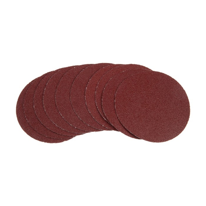 Круг абразивный шлифовальный под &laquo;липучку&raquo; ТУНДРА, 115 мм, Р60, 10 шт.