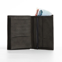 Портмоне мужское без застёжки, 3 в 1, отдел автодокументов, паспорта, карт, купюр, цвет серый Портмоне мужское без застёжки, 3 в 1, отдел автодокументов, паспорта, карт, купюр, цвет серый