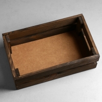 Набор ящиков деревянных "3 в 1" (30,5х18,5х10; 26х16х9,5; 21х13х9) см натуральный палисандр Набор ящиков деревянных "3 в 1" (30,5х18,5х10; 26х16х9,5; 21х13х9) см натуральный палисандр