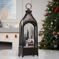 Фигура светодиодная «Зимний городок», 36х12.8х6.5 см, музыка, батарейки ААх3 (не в комплекте), USB, свечение тёплое белое Фигура светодиодная «Зимний городок», 36х12.8х6.5 см, музыка, батарейки ААх3 (не в комплекте), USB, свечение тёплое белое