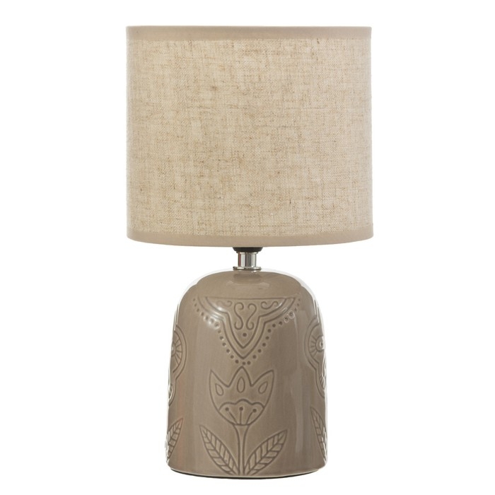 Настольная лампа "Монако" Е14 40Вт бежевый 16х16х29 см RISALUX