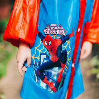 Дождевик детский, размер L, 110-120 см , Человек-паук