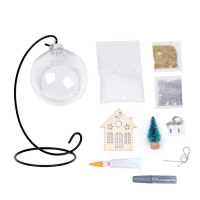 Набор для творчества &laquo;Новогодняя композиция в шаре. Домик&raquo;, светится в темноте