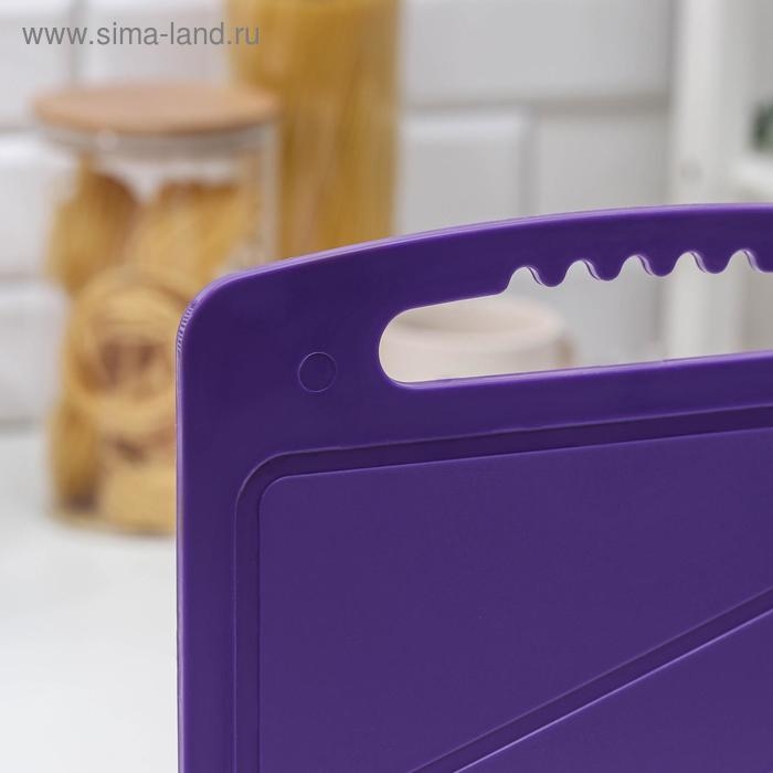 Доска разделочная, 32&times;20 см, цвет МИКС