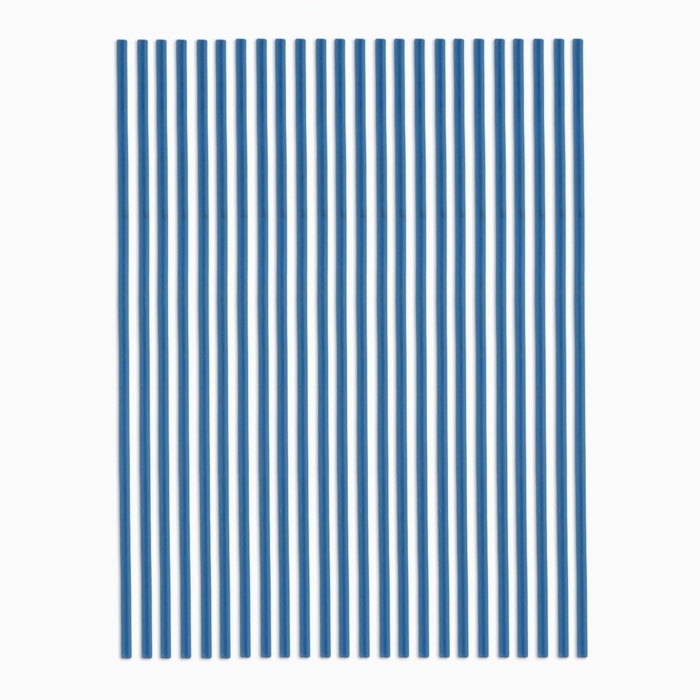 Свечи для торта незадуваемые, голубые, 24 шт., 16,8 х 0,3 см