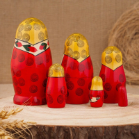 Матрёшка "Семёновская", 6 кукольная, высшая категория Матрёшка "Семёновская", 6 кукольная, высшая категория